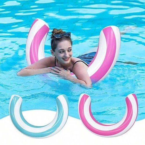 Inflatable shaped pool float - u,