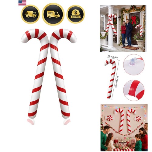 2pcs inflatable candy canes - 2pcs,
