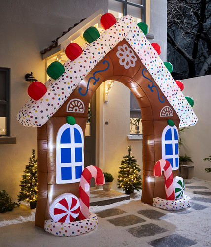 Inflatable gingerbread arch - inflatable,