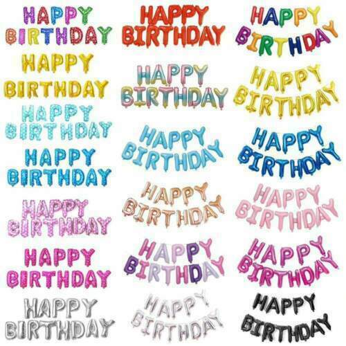 Happy birthday balloons banner - happy,