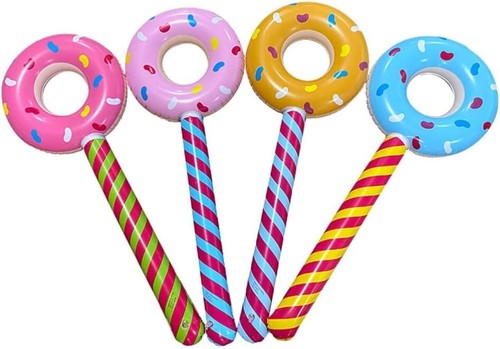 Inflatable donut lollipop - donut,