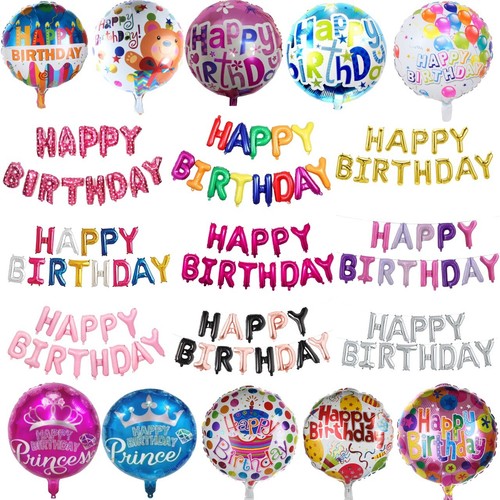 Large happy birthday balloons - happy,