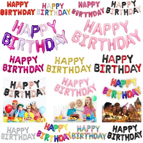 Happy birthday balloons banner - birthday,